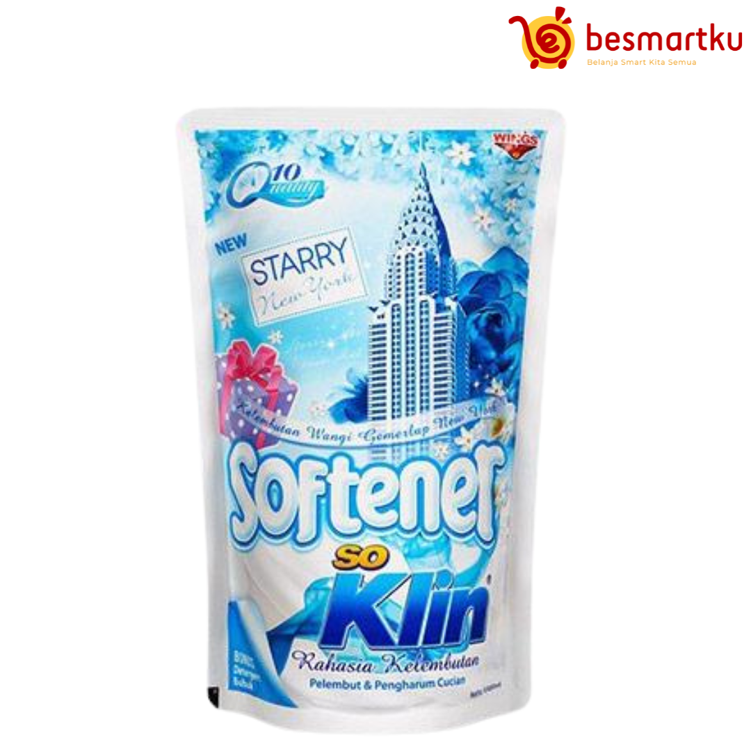 SOKLIN SOFTENER BIRU PCH 900ML [PRE ORDER]